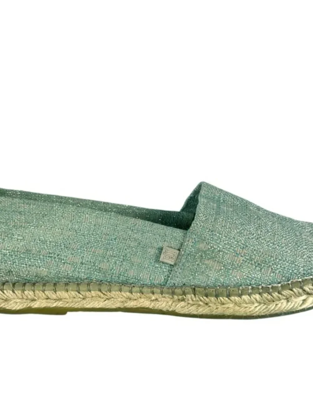 Ilse Jacobsen Slip-On Jute Espadrilles in Metallic Blue Size EU 41 US 10.5 - 11